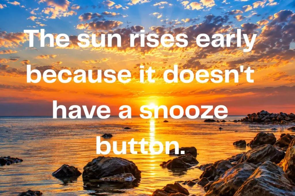 Funny Sunrise Quotes